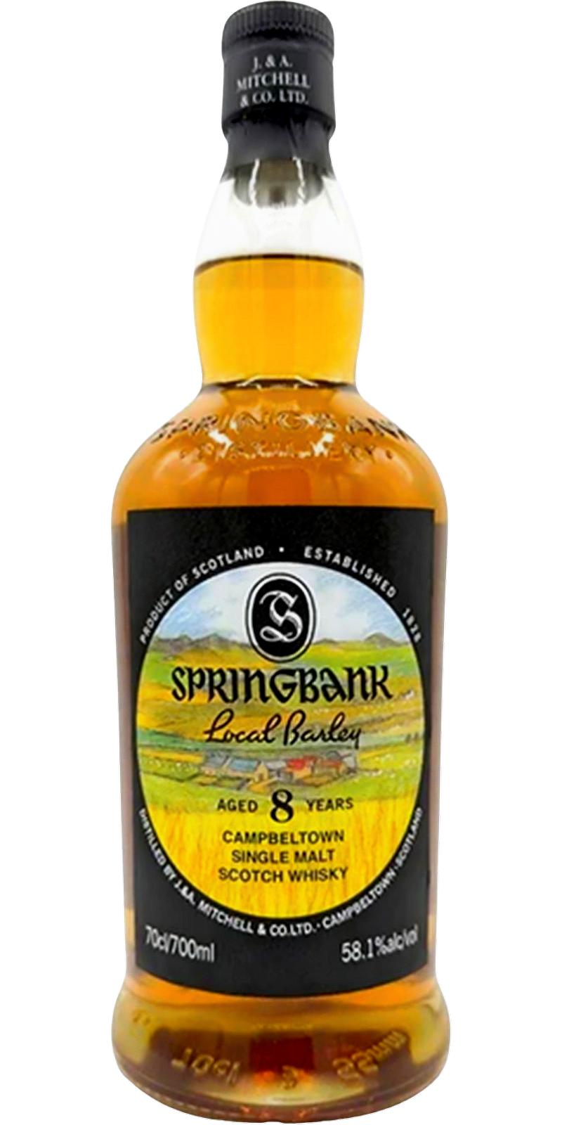 Springbank Local Barley 8 Years + 10cl Sample Springbank 1990 / 30 Years / Authors' Series